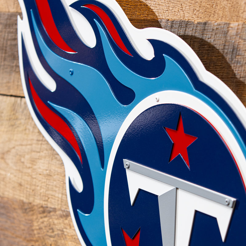 «Tennessee Titans Layered», art mural en métal