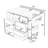 Wooden Kitchen Island with Trash Can Storage, Drop Leaf, Drawers and Charging Station-71288907