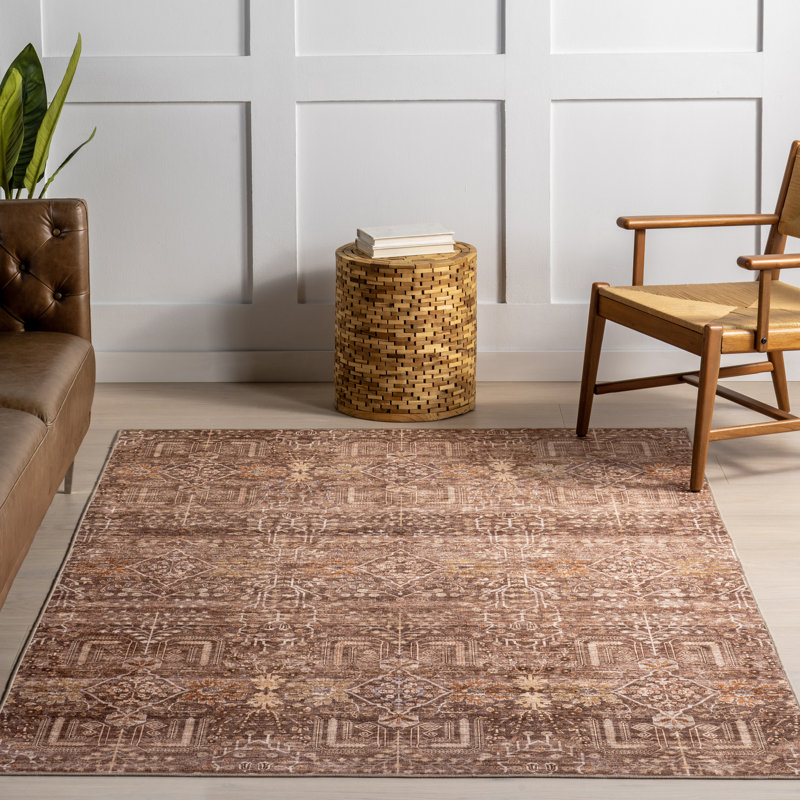 Tapis floral et cachemire Reingard SplashGuard, Rectangulaire 3 pi x 5 pi