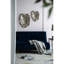 Décoration murale moderne en aluminium feuille d'or dorée 24,8 x 17,3 x 2 po-1310041188