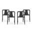 Chaises d'appoint empilables d'extérieur Callynn-460691625
