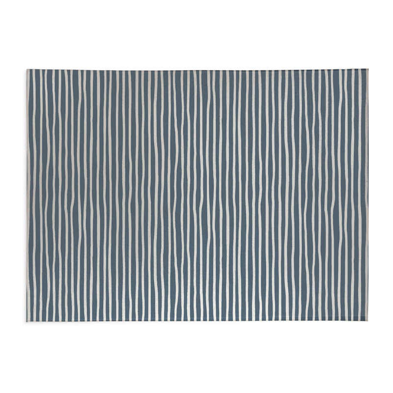 Ribbon Play Chimi Indoor Doormat, Blue, 60" W x 84" L