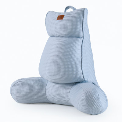 Cooling Waffle Pillow For Back Support With Pocket & Handle