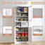 Armoire de cuisine en métal durable avec tablettes réglables, structure en acier inoxydable robuste, idéale pour le rangement organisé et l'esthétique moderne