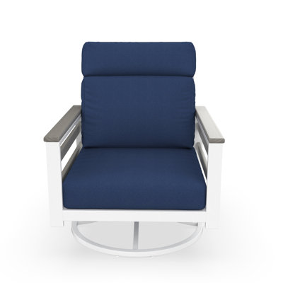 Townsend Metal Outdoor Rocking Chair With Sunbrella Cushion by Birch Lane