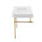 Valencia 31 in. W x  33 in. H Console Sink, 4 in. Faucet Drilling, Polished Brass-118375673-118375671