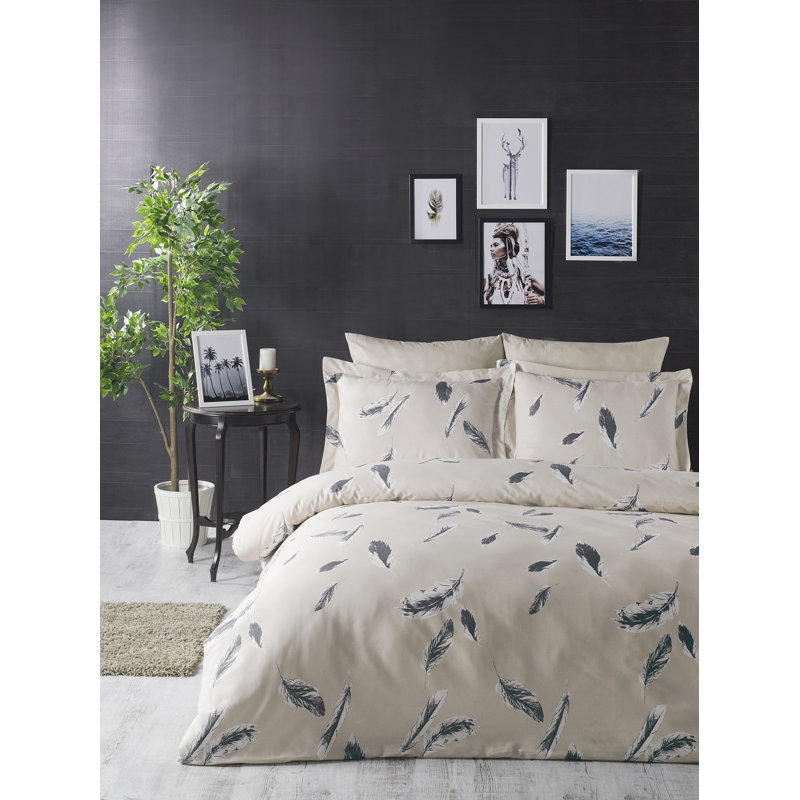 Cotton No Pattern Duvet Cover Set with Pillowcases, 240 x 220 cm - 2 Pillowcases (60 x 70 cm)
