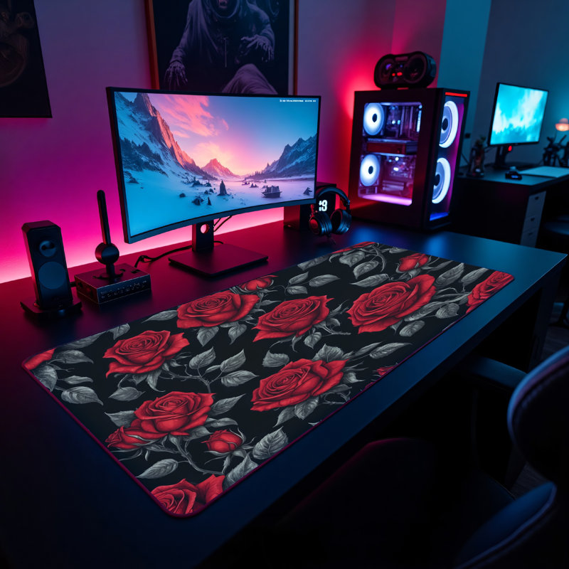 Polyester Desk Pad, 14.4x12.1