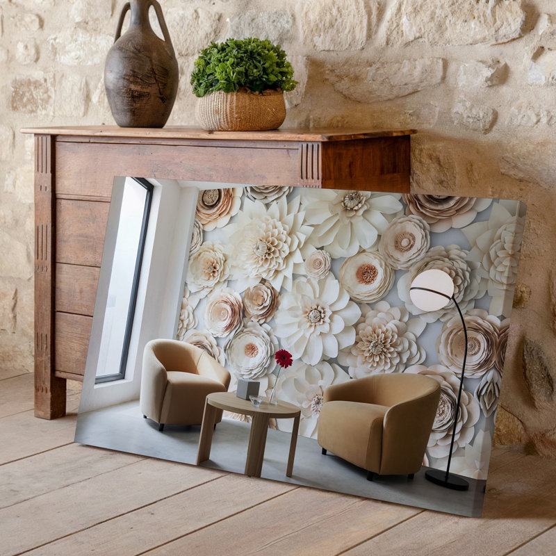 Toile, une scène intérieure moderne avec un salon confortable avec art mural, H 30 po x l 30 po