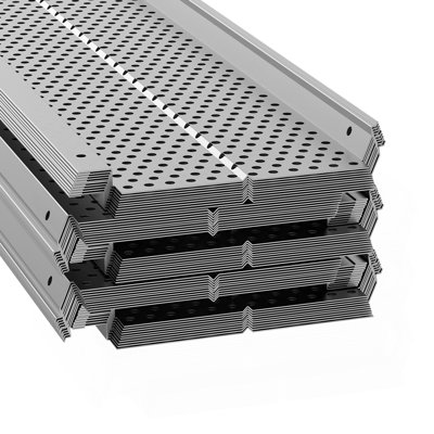 Gutter Guard, 5 inch Width, Aluminum Leaf Filter DIY Gutter Cover, 52 PCS 208 ft Total Length, 0.157'' Hole Diameter & 0.02'' Thick Raptor Gutter Guards Fits Any Roof or Gutter Type