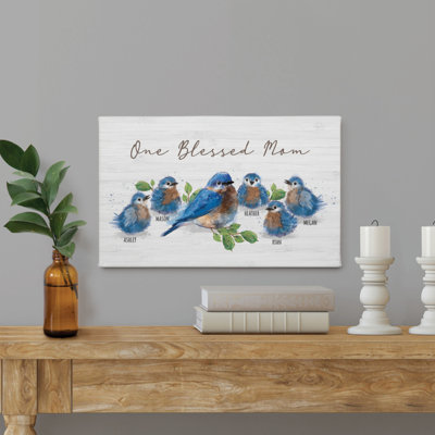 " One Blessed Mom Bluebird "
