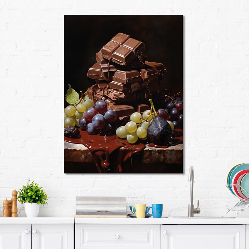 Cajuan Food Chocolate Dreams I, H 32 po x l 24 po x P 1 po, Toile tendue