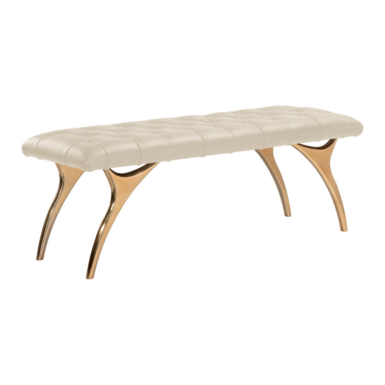 Banc en cuir véritable Jvian