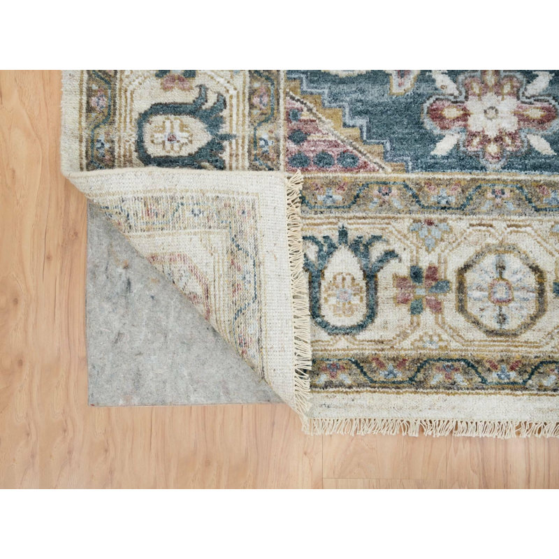 Tapis oriental rectangulaire en laine noué à la main New MOA10265586, Rectangle 7 pi 9 po x 10 pi 4 po