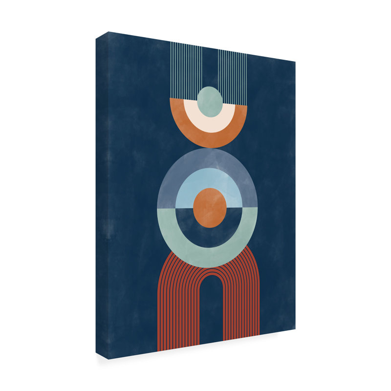 Œuvre d'art sur toile bolologia Elena Ristova Aspectratiobluerust, H 24 po x l 32 po