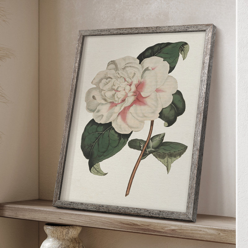 «Pink Floral Mix», reproduction encadrée en bois massif, H 11 po x l 9 po