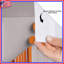 Rideaux de douche orange et blanc à formes très longues-904556266