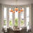 5-head European-american Retro Pendant Light (height Adjustable)