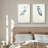 Blue Heron Bird Portrait Coastal Beach Decor - Framed Canvas Master Bedroom Wall Art Set 2 Print-457049676-457049677