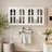 Bathroom Wall Cabinet with Glass Door & Fixed Shelves