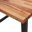 Metamora Acacia Solid Wood Top Metal Base Dining Table-1939598752