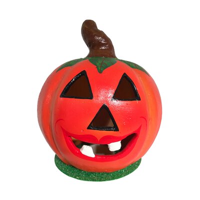 Schaller Paper Mache Candy Container Pumpkin with Leave -  Alexander Taron, 421-5