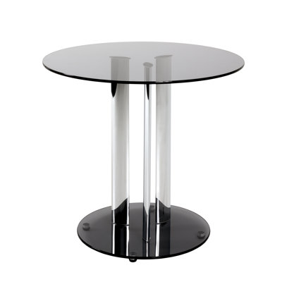 Sherrill Glass Top Floor Shelf End Table