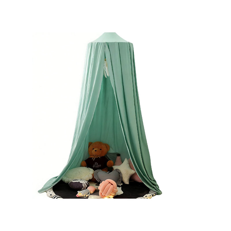 Kids Bed Canopy Round Dome Mosquito Net Protection Girls Princess Play Tent
