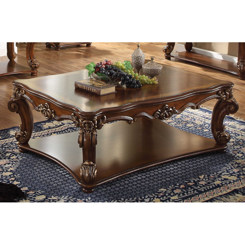 Carlene Single Coffee Table, Cherry, 21" H x 59" W x 41" D