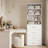 4 Drawer Short Tower Closet Unit, Modular Closet System, Wood Closet System Organizer with Storage for Walk In Closets-1685558154