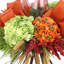Hydrangea Fall Centerpiece with Candleholder