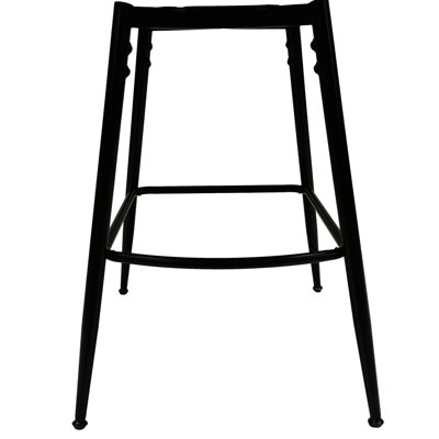 De 2 tabourets de bar bruns. Cuir technique, cadre pivotant à 360 °, siège rembourré pour bars, tavernes, tabourets de restaurant en brun. Tabouret de comptoir Cafés, Fermes