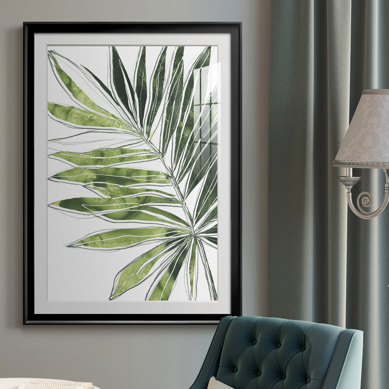 Expressive Palm IV - reproduction de cadre photo, Noir, H 42,5 po x l 30,5 po x P 1 po