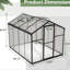 Serre en aluminium d'extérieur - Installation rapide et protection en polycarbonate pour une ventilation sûre des jardins
