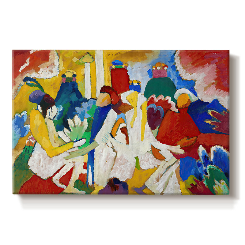 Improvisation 6 (African)-Wassily Kandinsky-Gallery Wrapped Canvas-1909, 12 x 18