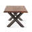 Eilfried 46" Coffee Table In Sheesham And Matte Black Iron
