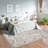 GLN Rugs Traditional Collection - Machine Washable Area Rug, Bohemian Vintage Washable Rug, Non Slip Area Rug, Low Pile Chenille Living Room Rug, Bedroom Rug, Bathroom Rug (Beige and Gray Rug)-906944583