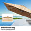 153' X 116' Outdoor Cantilever Umbrella, Weighted Base Does Not Include-443479944