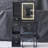 29.2" Small Size Left Drawer Desktop Vanity Table + Cushioned Stool, Large Sliding, Touch Control, Tri-Color Switching