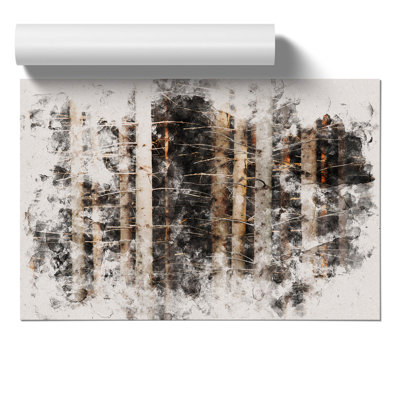 Bare Trees Watercolour - Frameless Print
