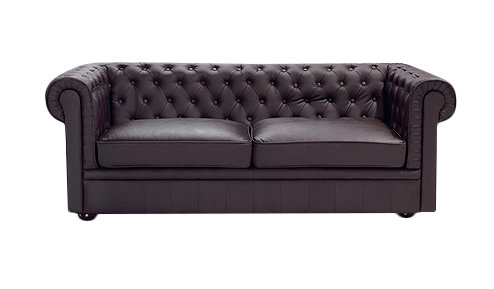 Genuine Leather Sofa, Brown