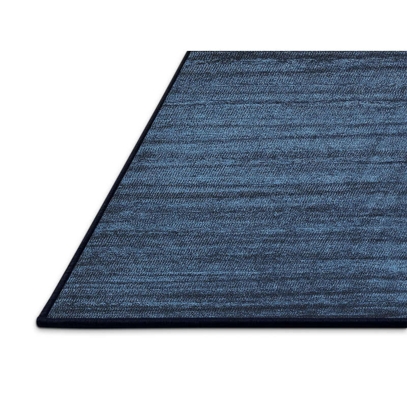 Tapis contemporain bleu, Rectangle 7 pi x 9 pi