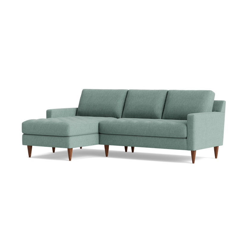 MCM Chaise Sectional, Performance Weave - Spa, Left Hand Facing