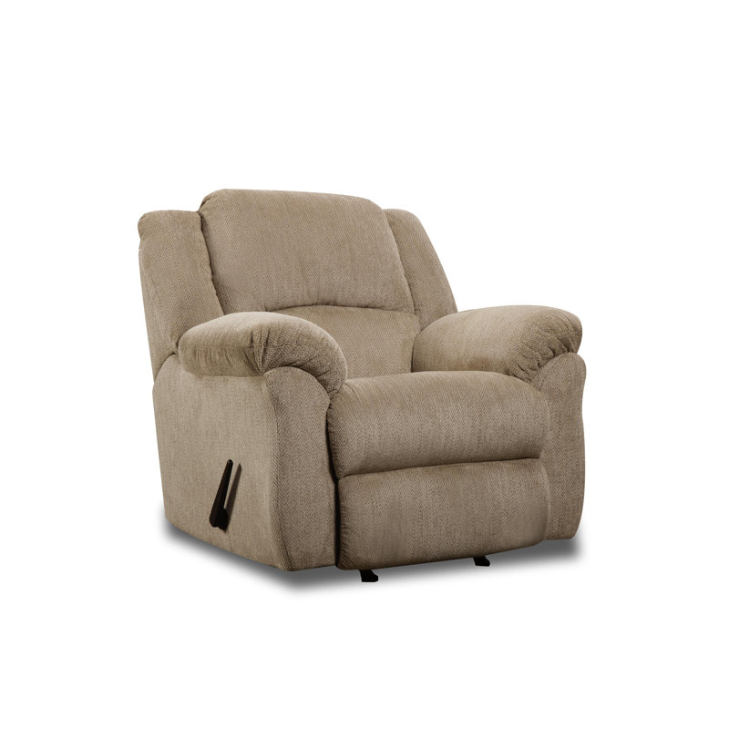 Birpal Upholstered Recliner, Beige Polyester
