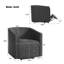 Fauteuil inclinable gris foncé Power Lift avec télécommande et dossier demi-tonneau