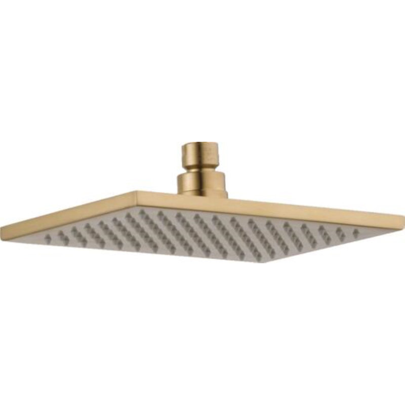 Rain Fixed Shower Head with Touch Clean, Champagne Bronze
