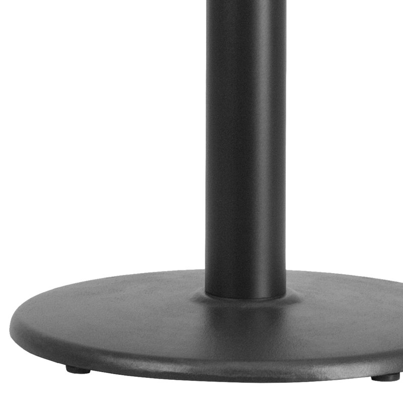 Base de table de restaurant Jackson Heights, 18 po, Noir