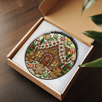 Panneaux de vitrail Gingerbread House