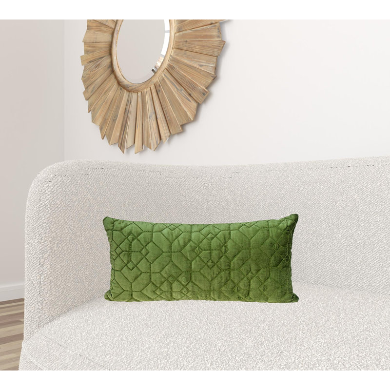 Reversible Throw Pillow, Olive