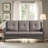 Dahlyla 72.44 " W Straight Metal and Steel Patio Sofa with Cushions-1109003220-1109003219